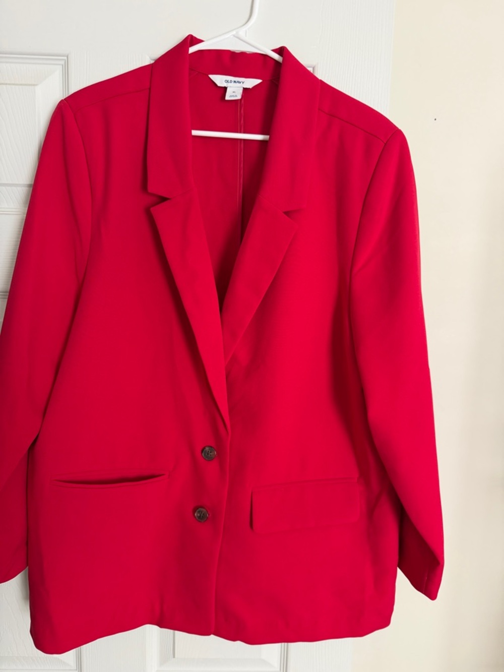 Old Navy Women's Bright Red Blazer Jacket